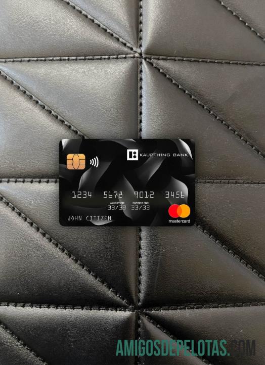 Islândia Kaupthing Mastercard Photolook Frente modelo